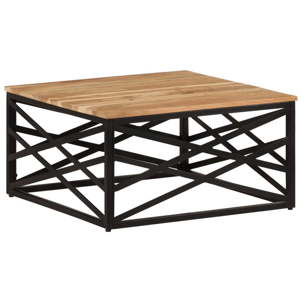 Solid Acacia Wood Square Coffee Table - 26.8
