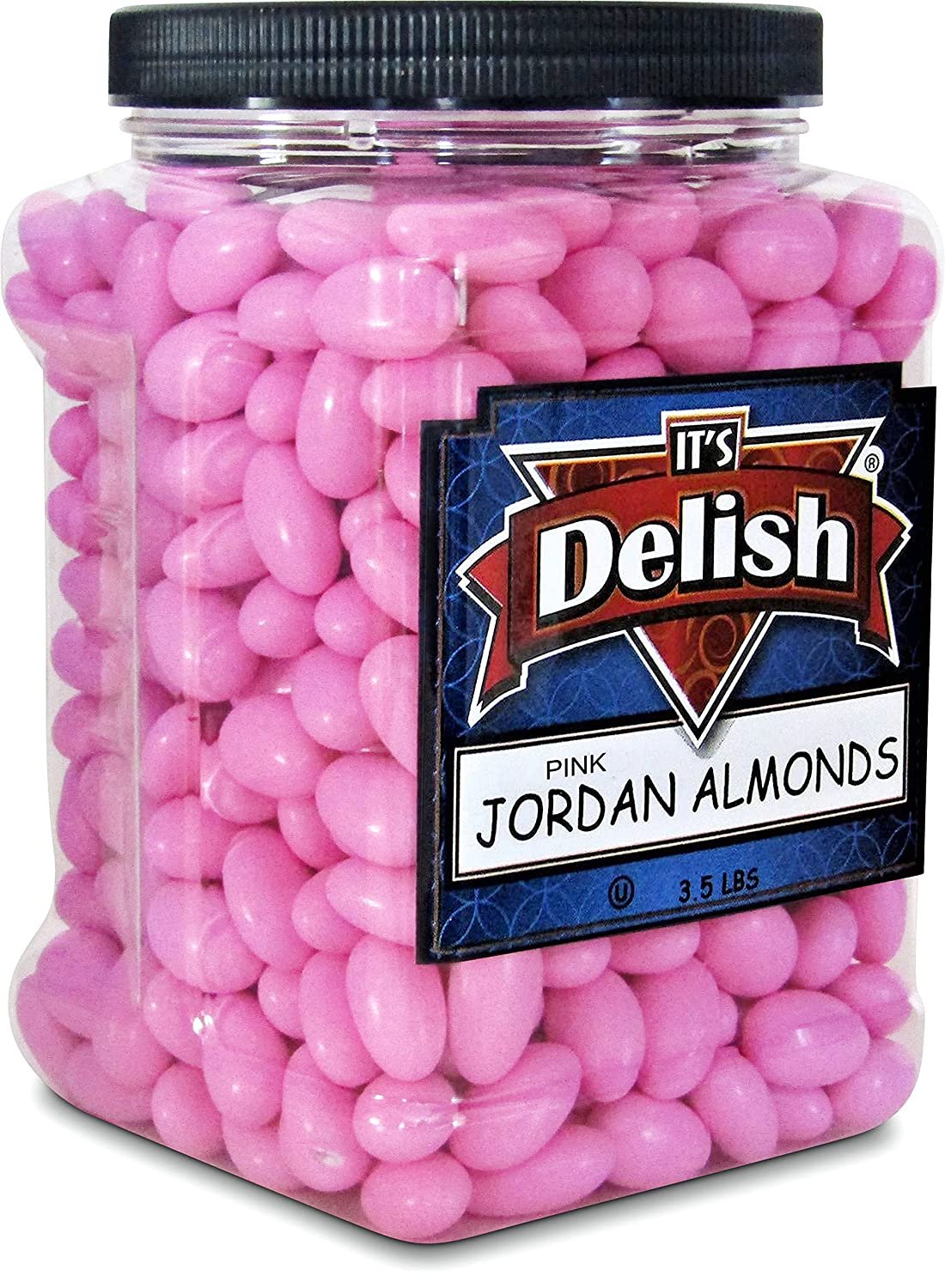Premium Pink Jordan Almonds – 3.5 lbs Bulk Candy for Weddings, Baby Showers & Party Favors – Delicious Confectionery Treats for Special Occasions