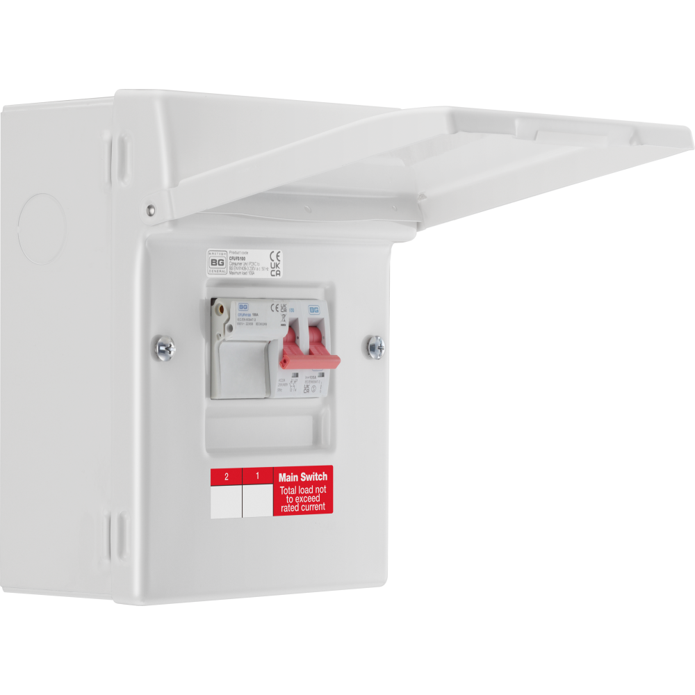BG Fortress 100A Switch Fuse CFUFS100 - Heavy Duty Electrical Fuse for Industrial and Commercial Use - Perfect for Power Distribution Panels and Circuit Protection