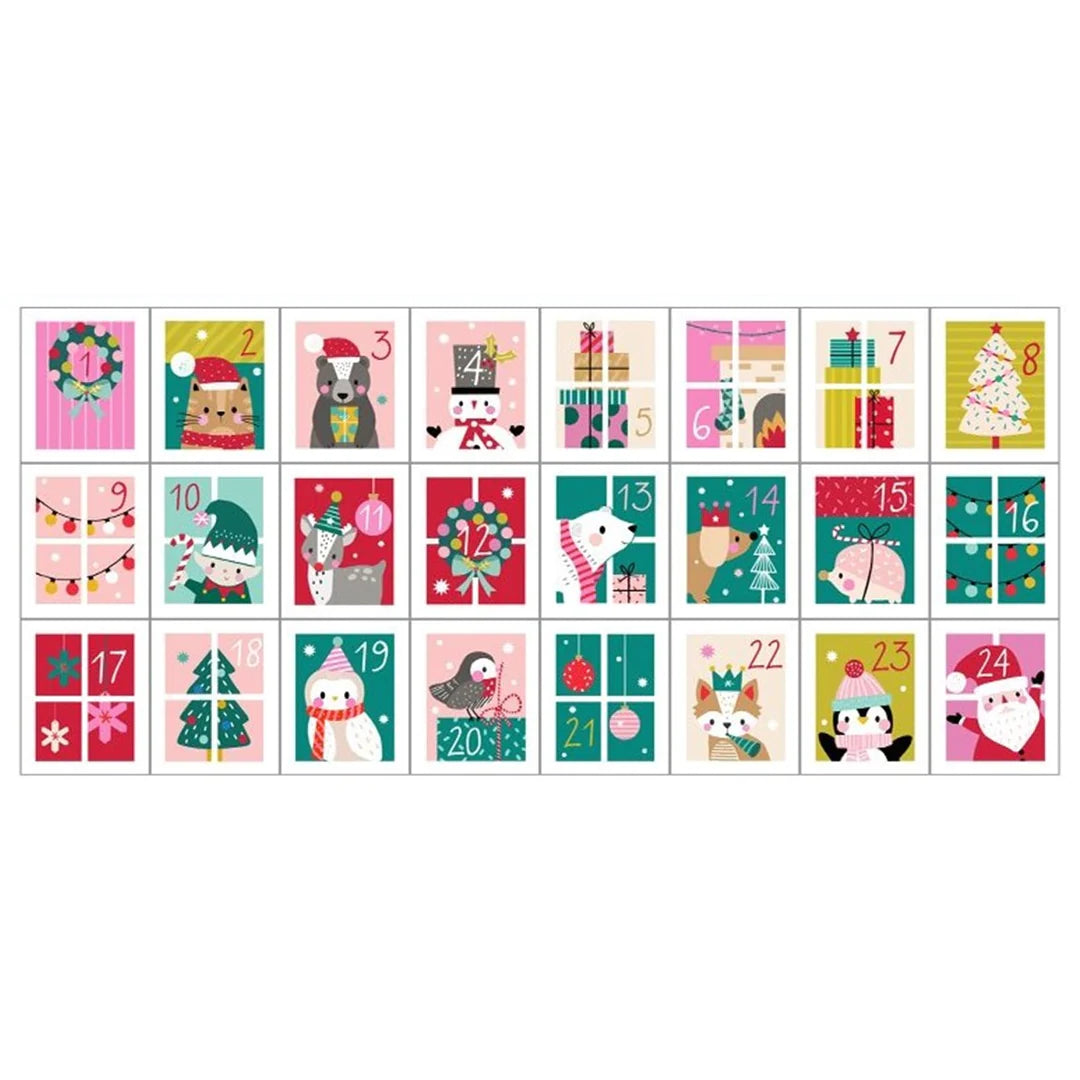 Dashwood Advent House Christmas Panel - 24 Days Countdown Calendar for Holiday Decorations | Perfect for Home, Office & Christmas Party Decor