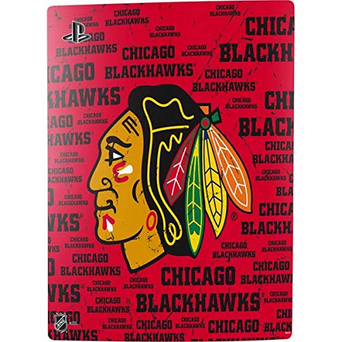 Officially Licensed NHL Chicago Blackhawks Blast Design PS5 Digital Edition Skin - Custom Gaming Decal for PlayStation 5 Console | Perfect for Gamers & Sports Fans