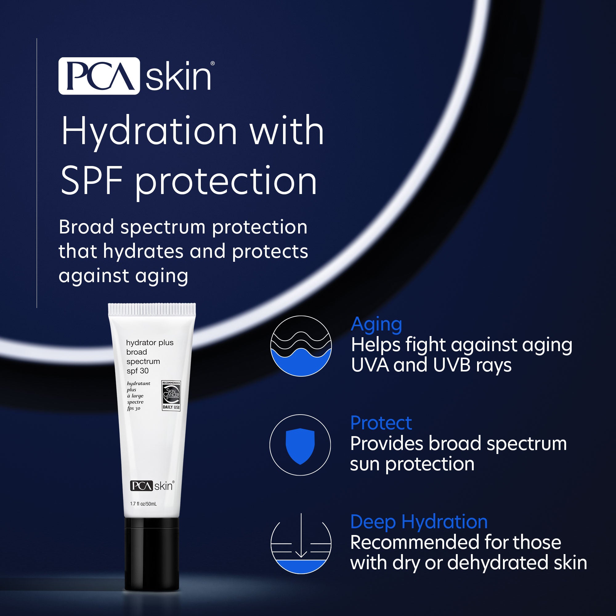 Hydrator Plus Broad Spectrum SPF 30 Face Moisturizer - Hydrating Sunscreen for Daily Use, Travel & Outdoor Activities