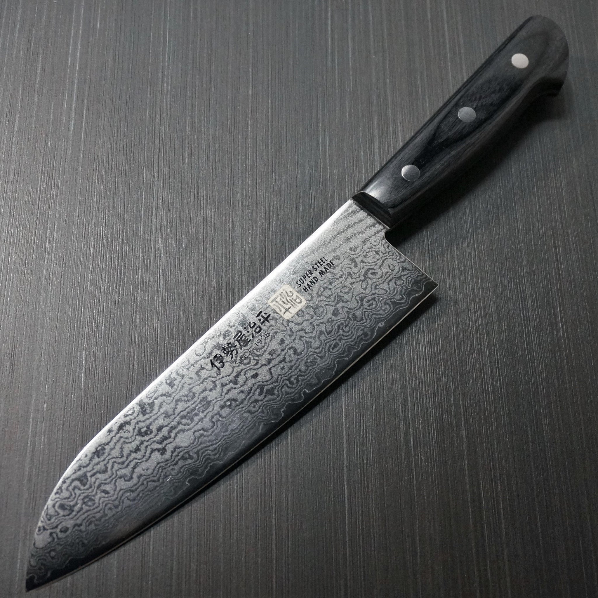 Premium SETO Cutlery ISEYA 33-Layer Nickel Damascus VG10 Santoku Knife 180mm - Japanese Chef Knife for Professional Cooking, Slicing, Dicing - Perfect for Home Kitchen & Restaurant Use