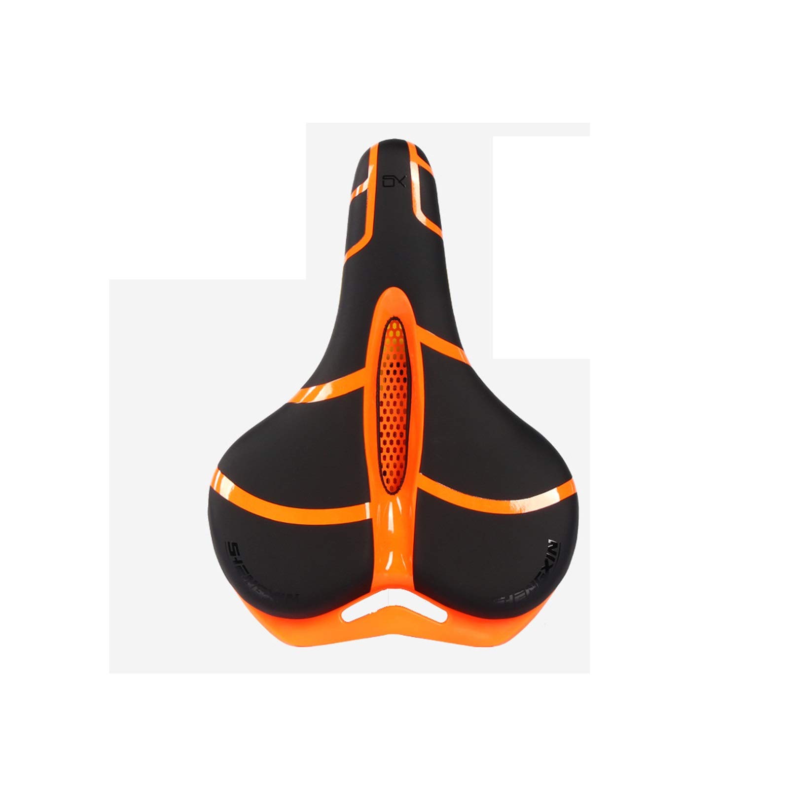 Premium Gel Bike Seat Cushion - Shockproof, Extra Comfort & Wide Design for Big Bum - Perfect for MTB, Mountain Bike, Folding Bike, Road Bike & Exercise Bikes - Ideal for Long Rides, Commuting & Indoor Cycling Workouts