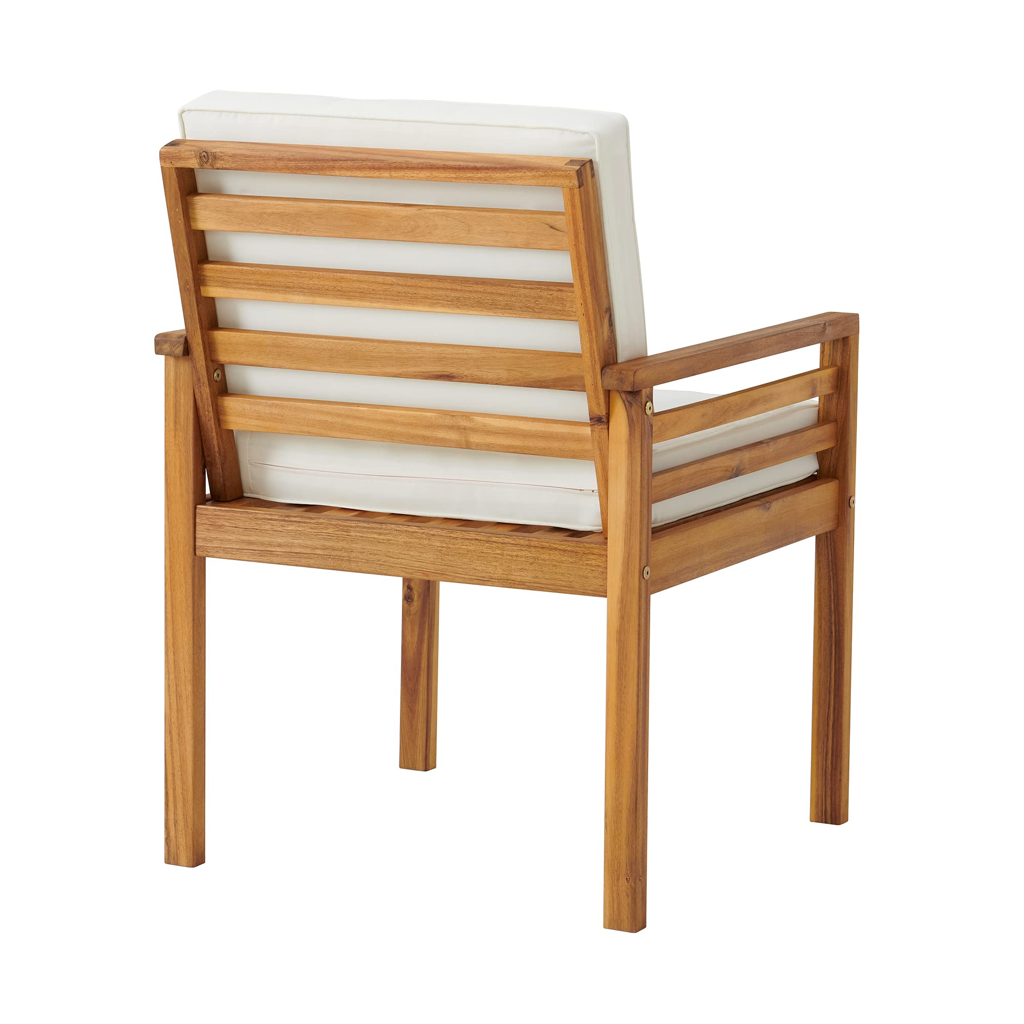 Alaterre Okemo Natural Outdoor Dining Chairs - Weather-Resistant Patio Furniture Set for Garden, Poolside & Backyard Dining