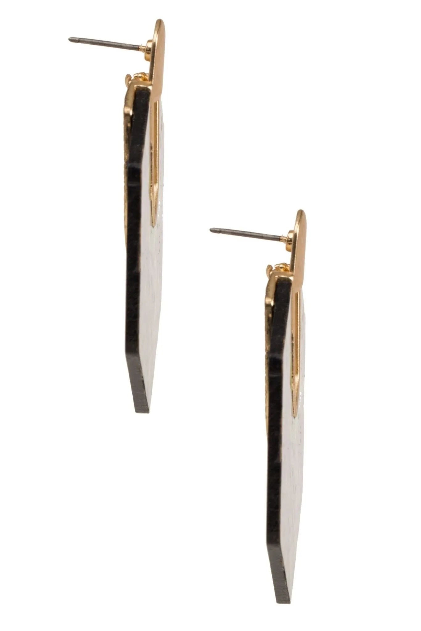 Geometric Stone Statement Earrings for Women - Elegant Boho Dangle Earrings for Party, Wedding & Everyday Wear