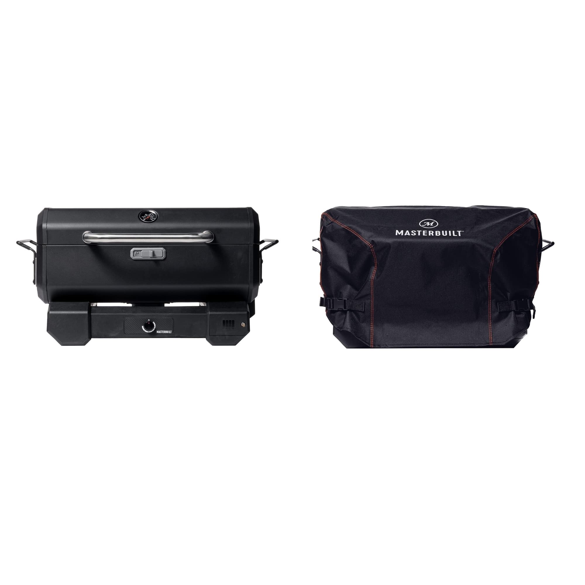 Masterbuilt Portable Charcoal Grill with Cover - Compact BBQ Smoker for Camping, Tailgating & Backyard Grilling - Perfect for Outdoor Cooking & Picnics