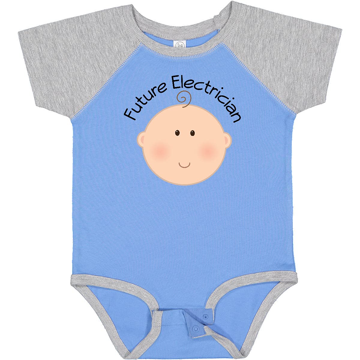 Inktastic Future Electrician Baby Bodysuit - Cute Infant Onesie for Electrician Parents - Perfect for Newborn Photos, Baby Showers & Family Gifts