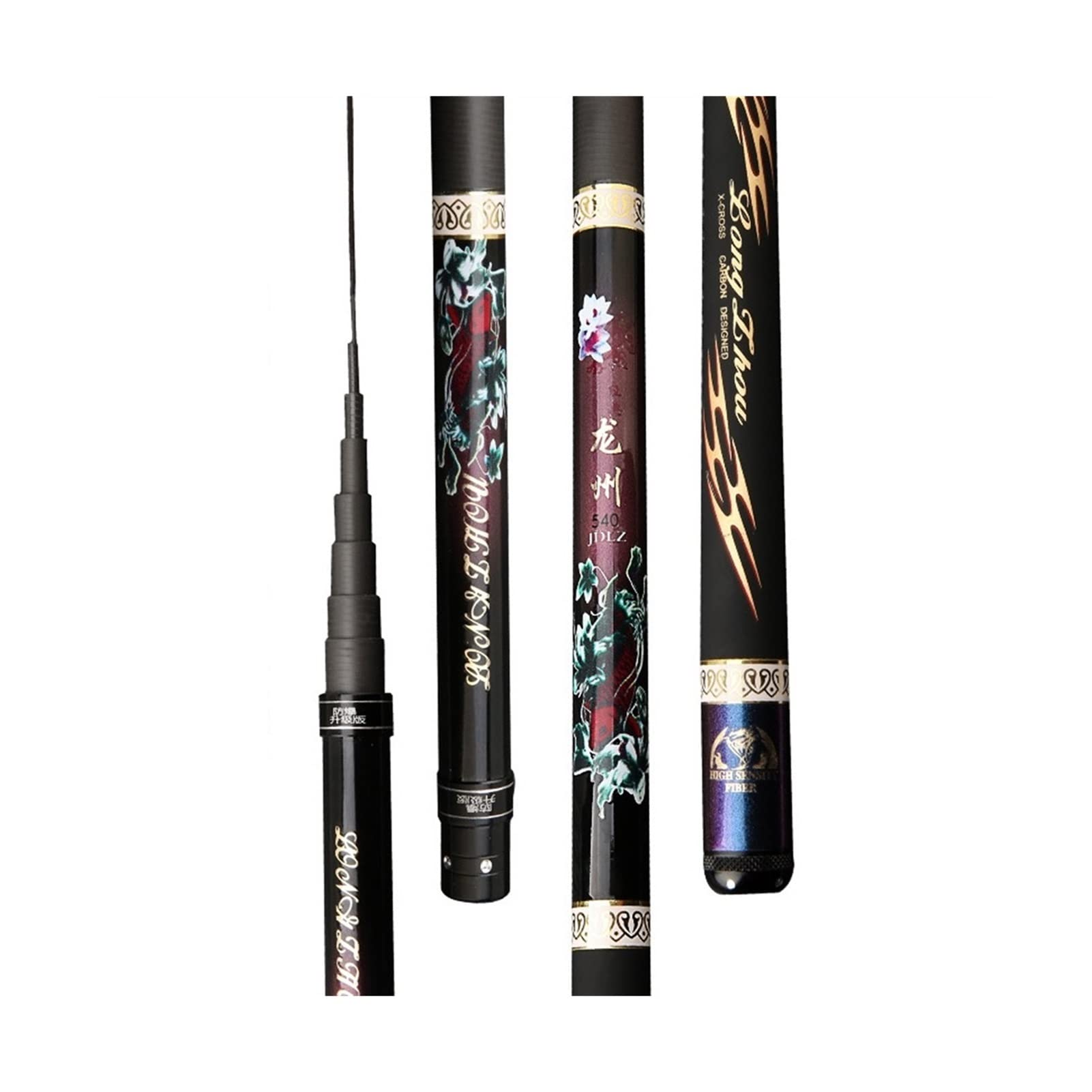 TOMYEUS Carbon Fiber Telescopic Fishing Rod - 6.3M Ultra Light Power Hand Pole for Freshwater Carp & Stream Fishing - Portable Travel Fishing Gear for Camping, Hiking & Outdoor Adventures