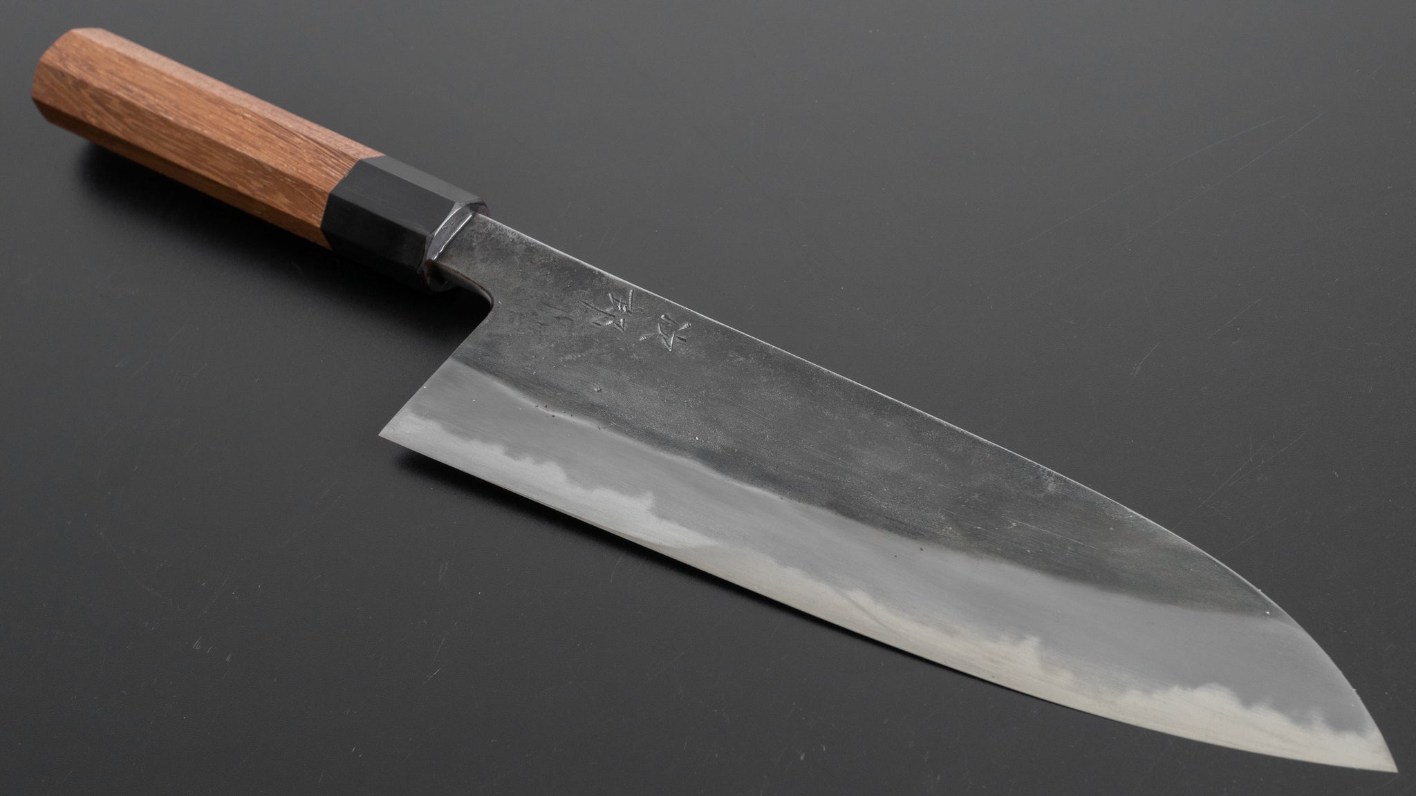 Premium Jiro Tsuchime Wa Gyuto 210mm Japanese Chef Knife with Taihei Tagayasan Handle - Perfect for Sushi, Meat Slicing & Professional Kitchen Use
