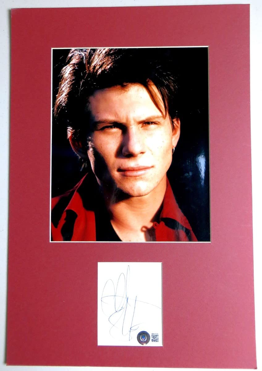 Christian Slater Autographed Matted Photo Cut Signature - True Romance Movie Memorabilia - BAS BB59590 - Perfect for Film Collectors & Home Theater Decor