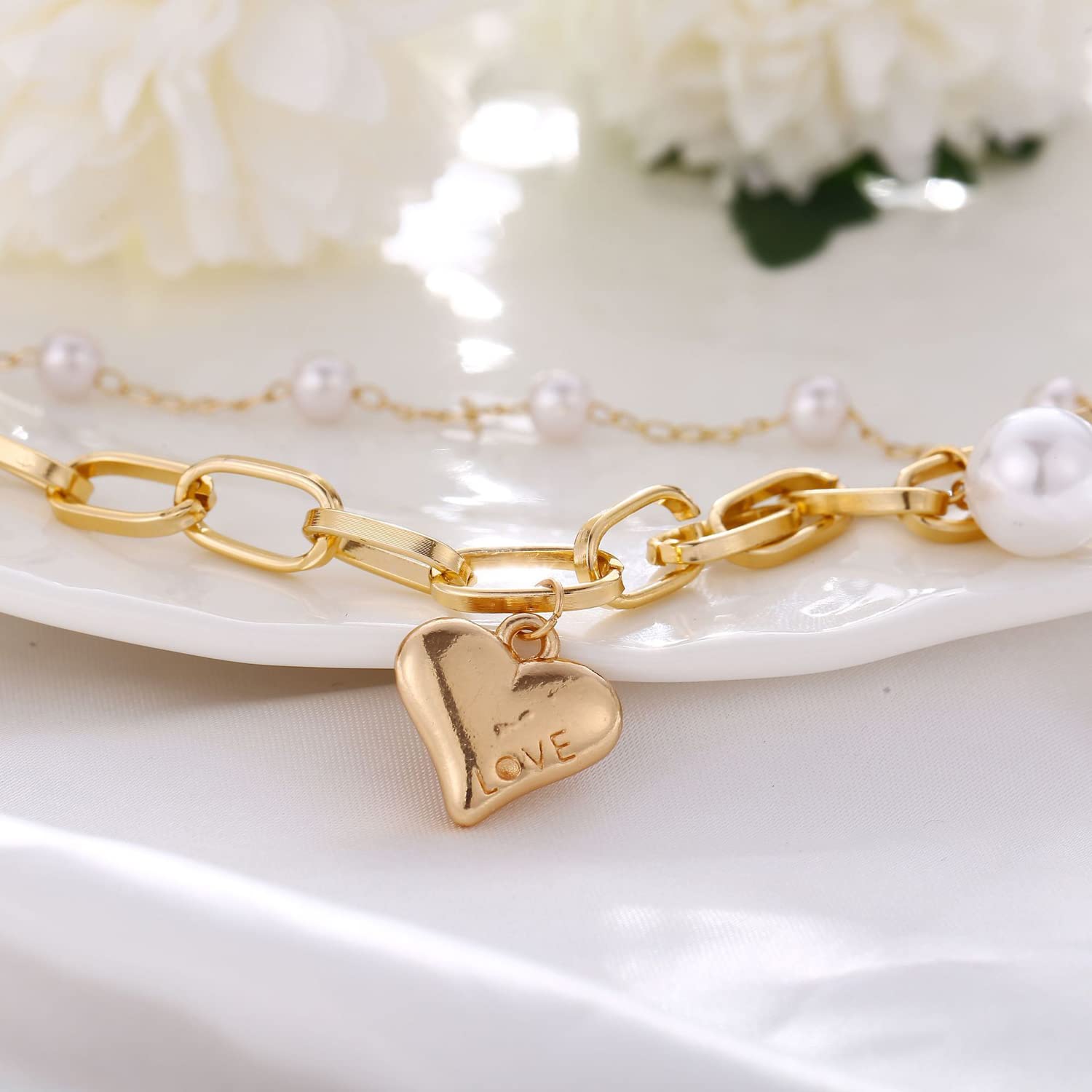 Shining Diva Fashion Gold Plated Charm Bracelet for Women & Girls - Elegant Adjustable Jewelry Gift for Birthday, Anniversary & Special Occasions (RR14531B)