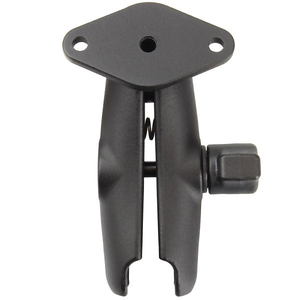 RAM Double Socket Arm with Diamond Plate (RAM-B-103-238U) - Heavy Duty Vehicle Mount for GPS, Phone & Tablet - Perfect for Trucks, RVs & Off-Road Adventures