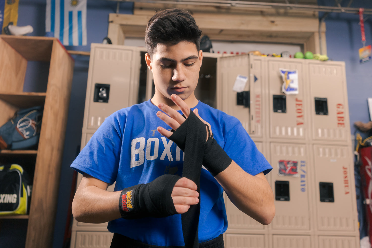 BOOM BOOM Boxing Youth Flex Hand Wraps - Premium Hand Protection for Boxing, MMA & Training - Ideal for Kids & Teens - Perfect for Gym, Sparring & Fitness Workouts