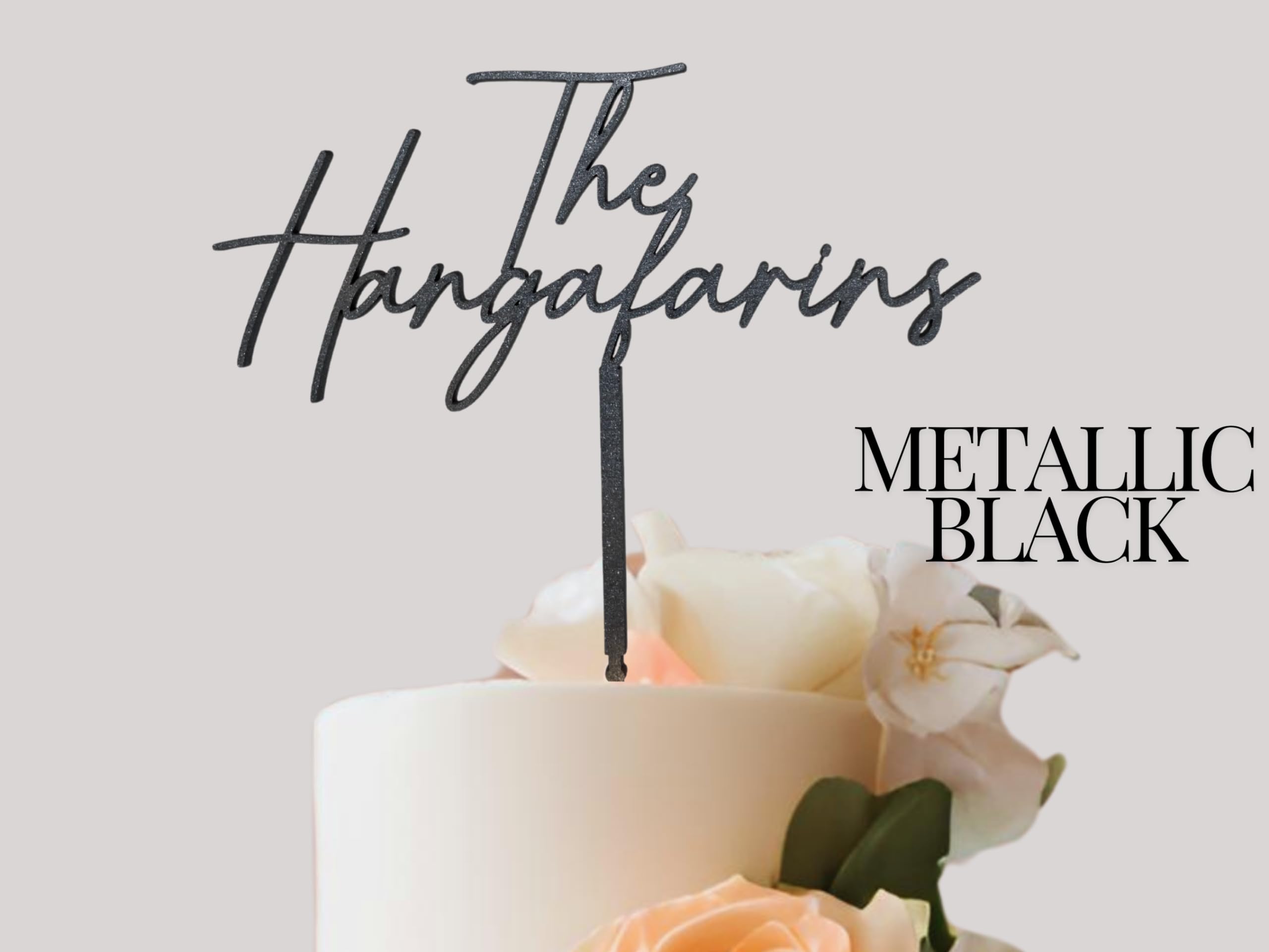 Personalized Wedding Cake Topper - Custom Couples Name & Date - Bride & Groom Cake Decor - Perfect for Anniversaries, Weddings & Special Occasions - Great Gift Idea for Newlyweds & Couples Celebrating Love