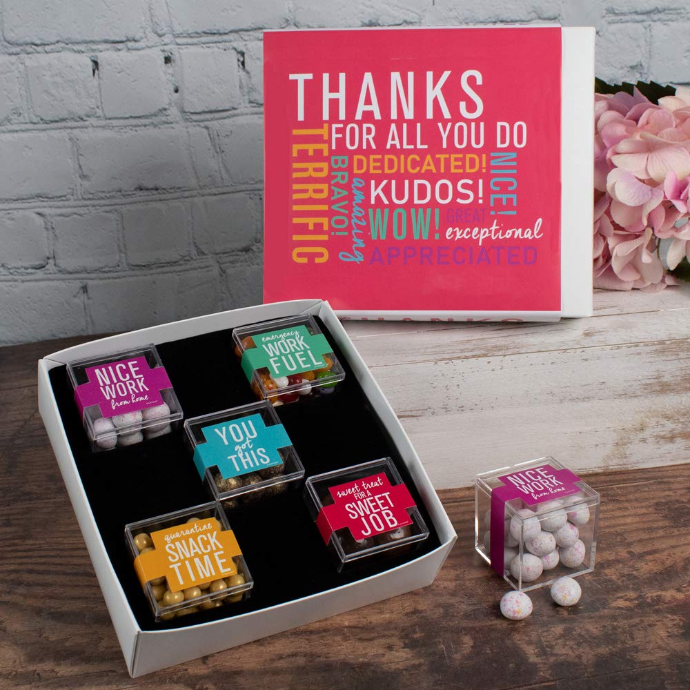 Thank You Gift Box - Assorted Candy Care Package for Quarantine, Holidays & Special Occasions | Perfect for Friends, Family & Coworkers
