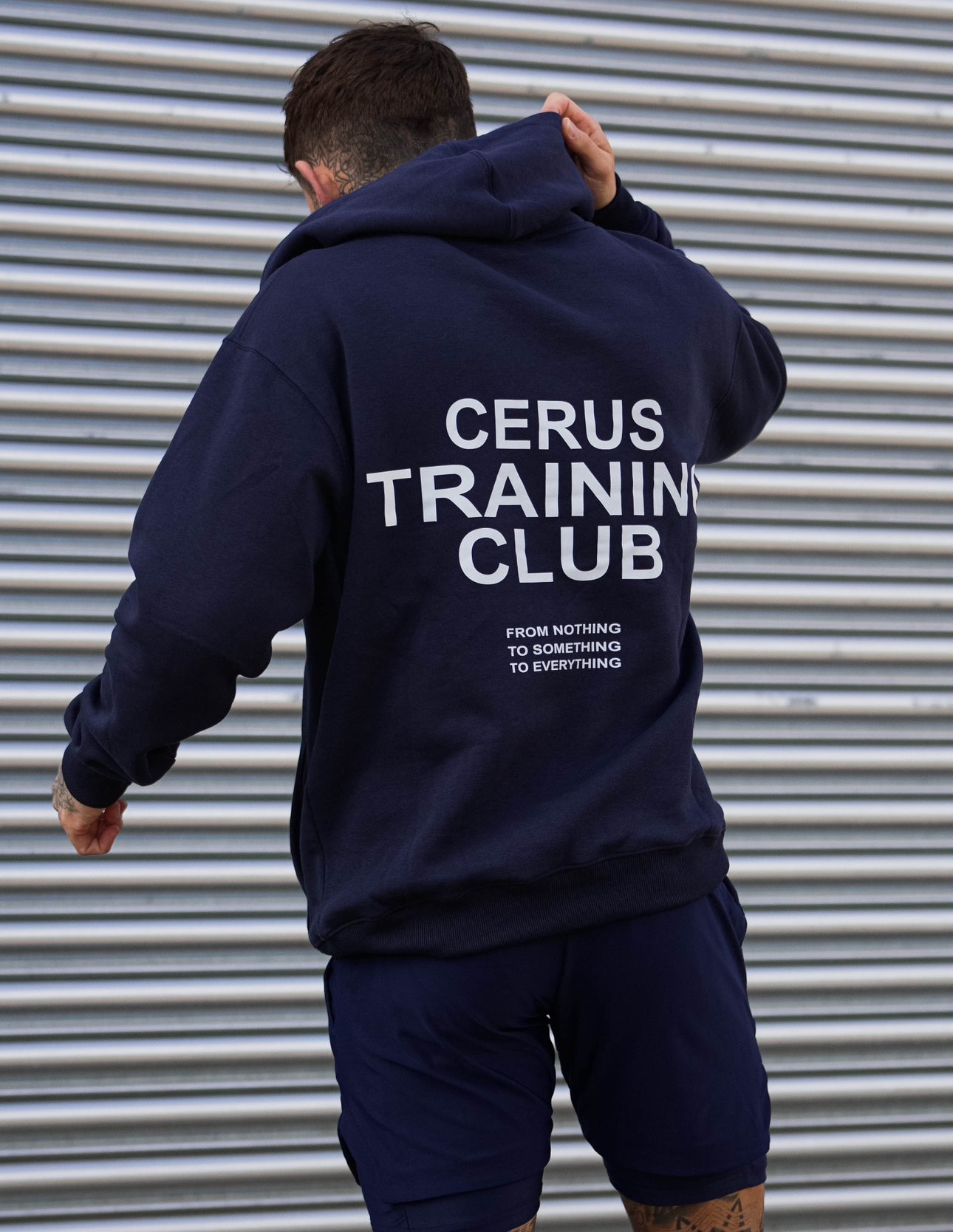 Cerus Navy Training Club Hoodie - Premium Cotton Pullover for Men & Women | Comfortable Casual Wear for Gym, Running, and Outdoor Activities