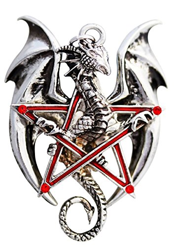 Dragon Pentagram Pendant - Gothic Jewelry for Night Out
