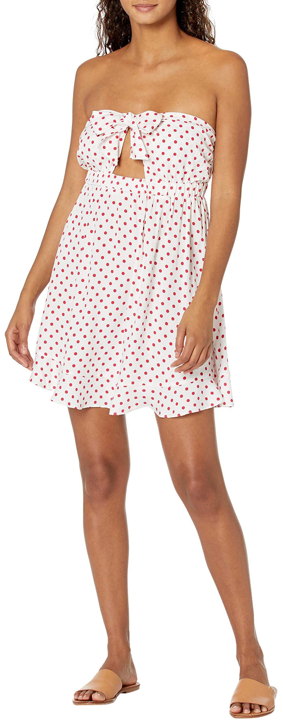 GUESS Women's Sexy Bow Cut-Out Swim Cover Up Dress - Beachwear, Poolside Coverup, Summer Vacation Outfit