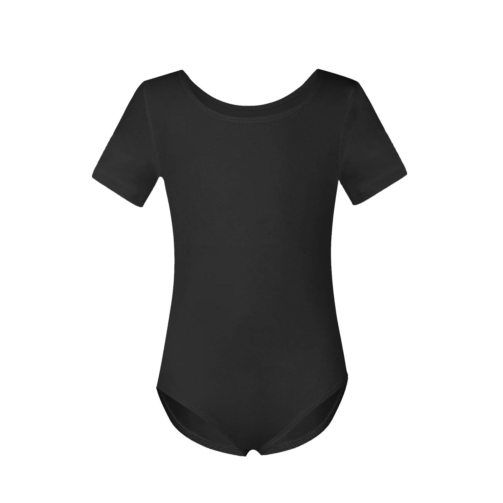 Phineein Girls Short Sleeve Team Basic Leotards For Kids - Dance, Gymnastics & Ballet Practice Wear