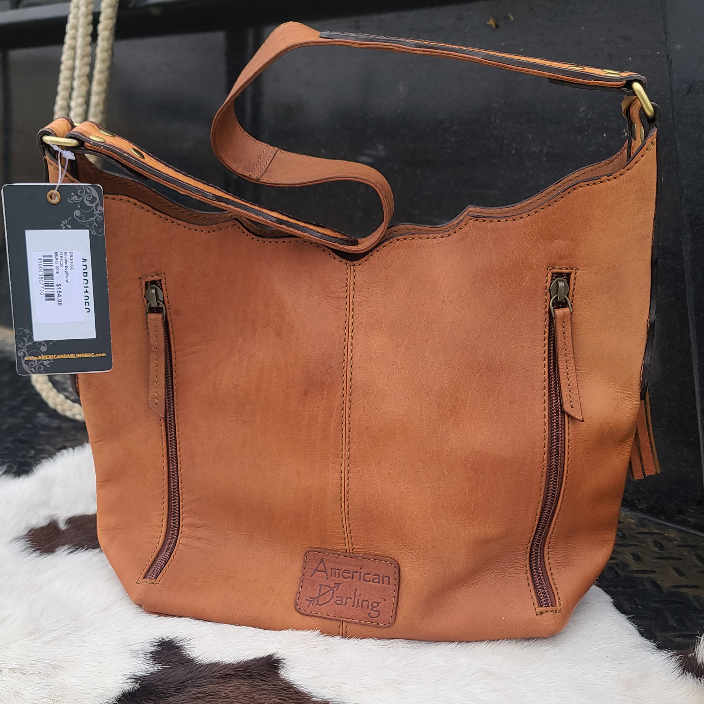 American Darling Conceal Carry Floral Tooled Shoulder Bag for Women - Stylish & Functional Concealed Carry Purse - Perfect for Everyday Use, Travel & Outdoor Activities