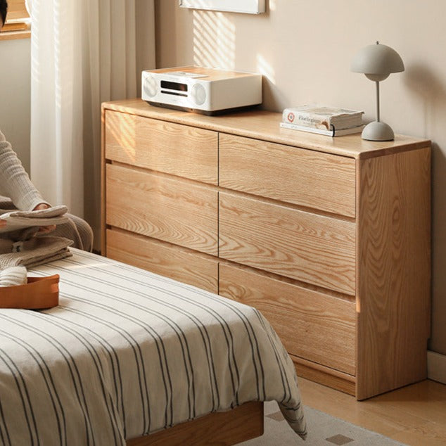 Solid Oak Wood Ultra Narrow Dressing Table - Compact Vanity Desk for Small Spaces, Bedroom, Apartment & Dorm Room