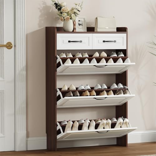 White & Walnut