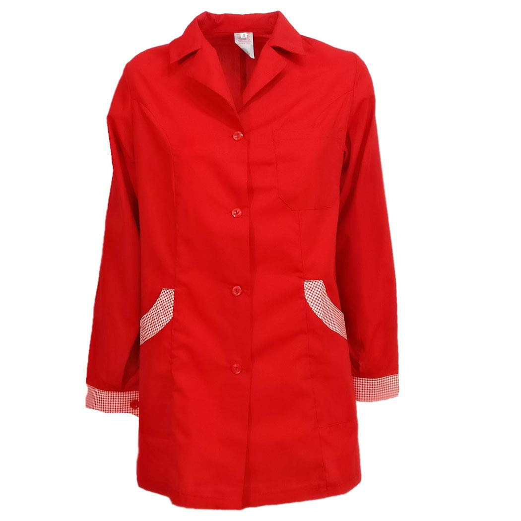 Professional Blue Barber Smock for Hairdressers, Stylists & Estheticians - Comfortable Lounge Wear for Salon, Massage & Beauty Centers
