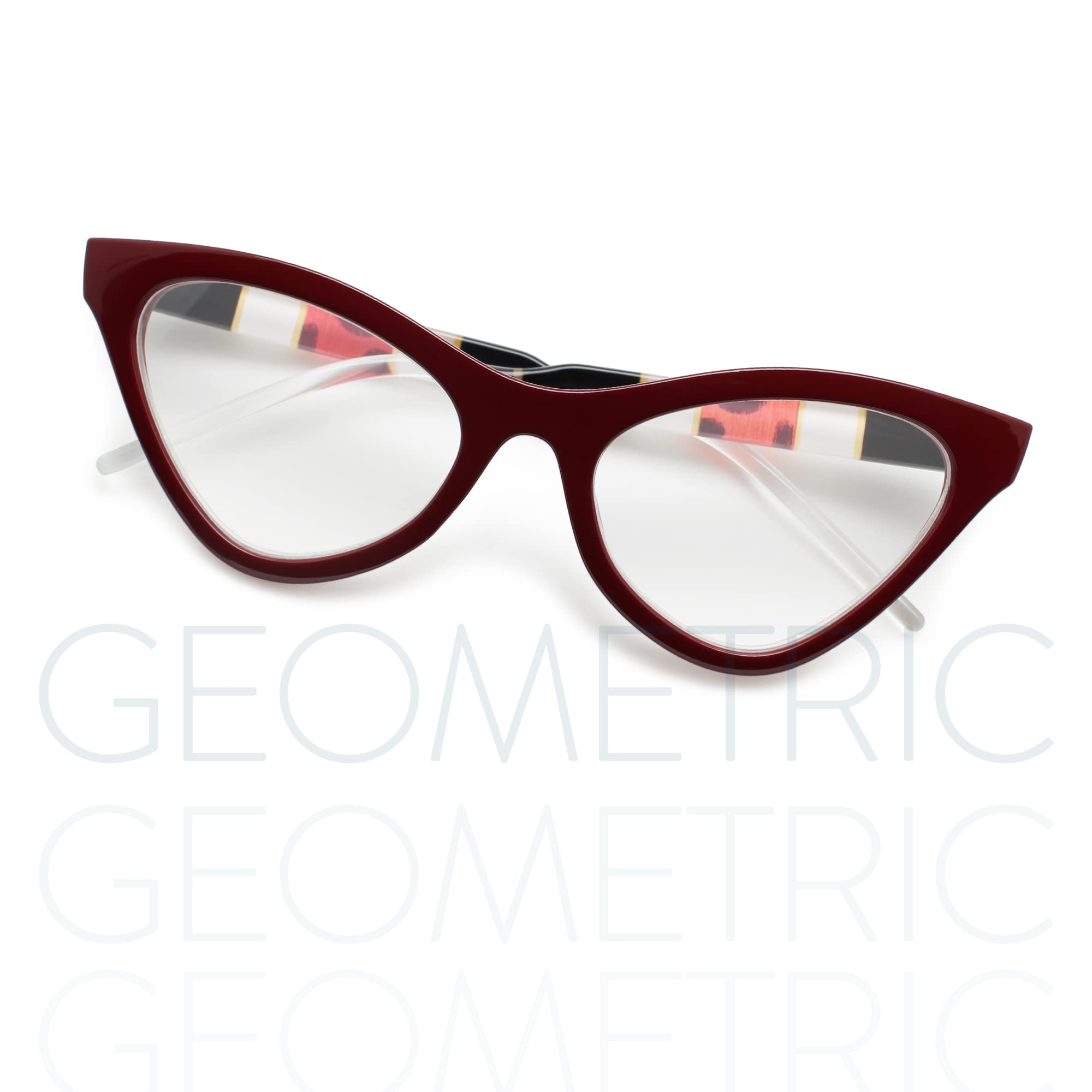 Stylish Red Oversize Cat Eye Reading Glasses for Women - 1.25 Magnification Readers for All Face Shapes - Comfortable & Fashionable Women's Eyewear - Perfect for Reading, Working, and Everyday Use