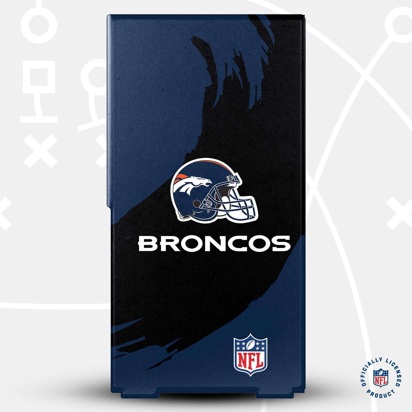 Official NFL Denver Broncos Gaming Console Skin Wrap Compatible with Xbox Series X - Protective Cover for Enhanced Gaming Experience