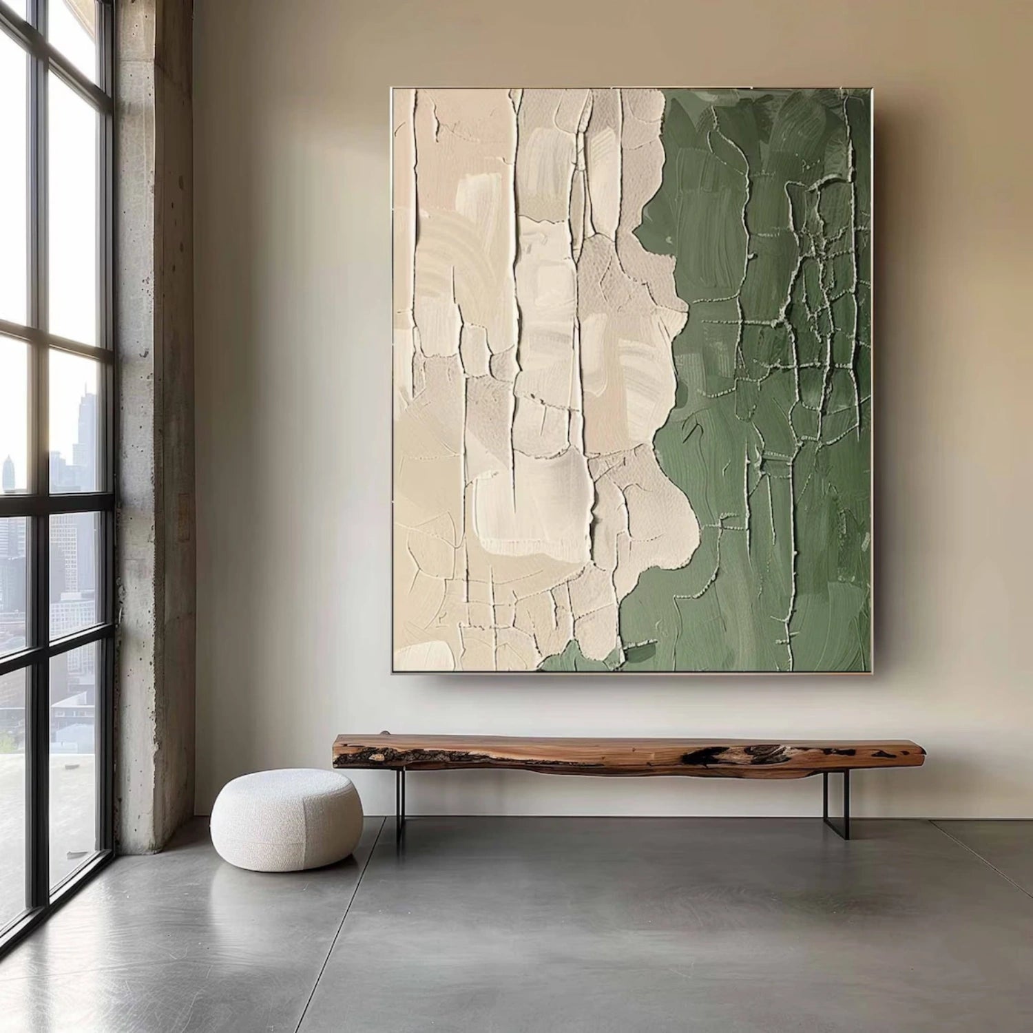 Blue & Green Abstract Wall Art Print #BG108 - Modern Home Decor for Living Room, Bedroom & Office