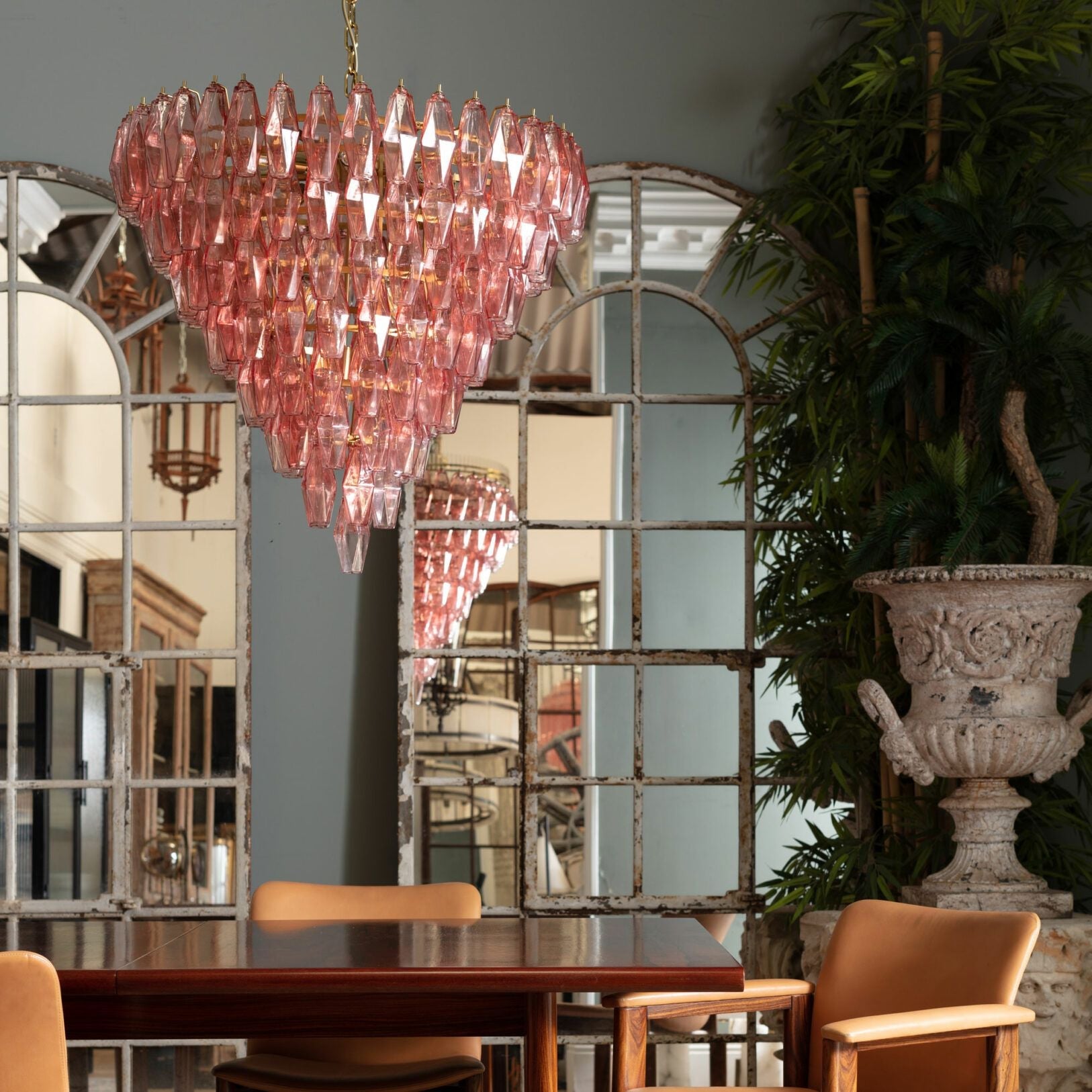 Asti Murano Chandelier - Elegant Venetian Glass Ceiling Light Fixture for Dining Room, Living Room & Bedroom Decor