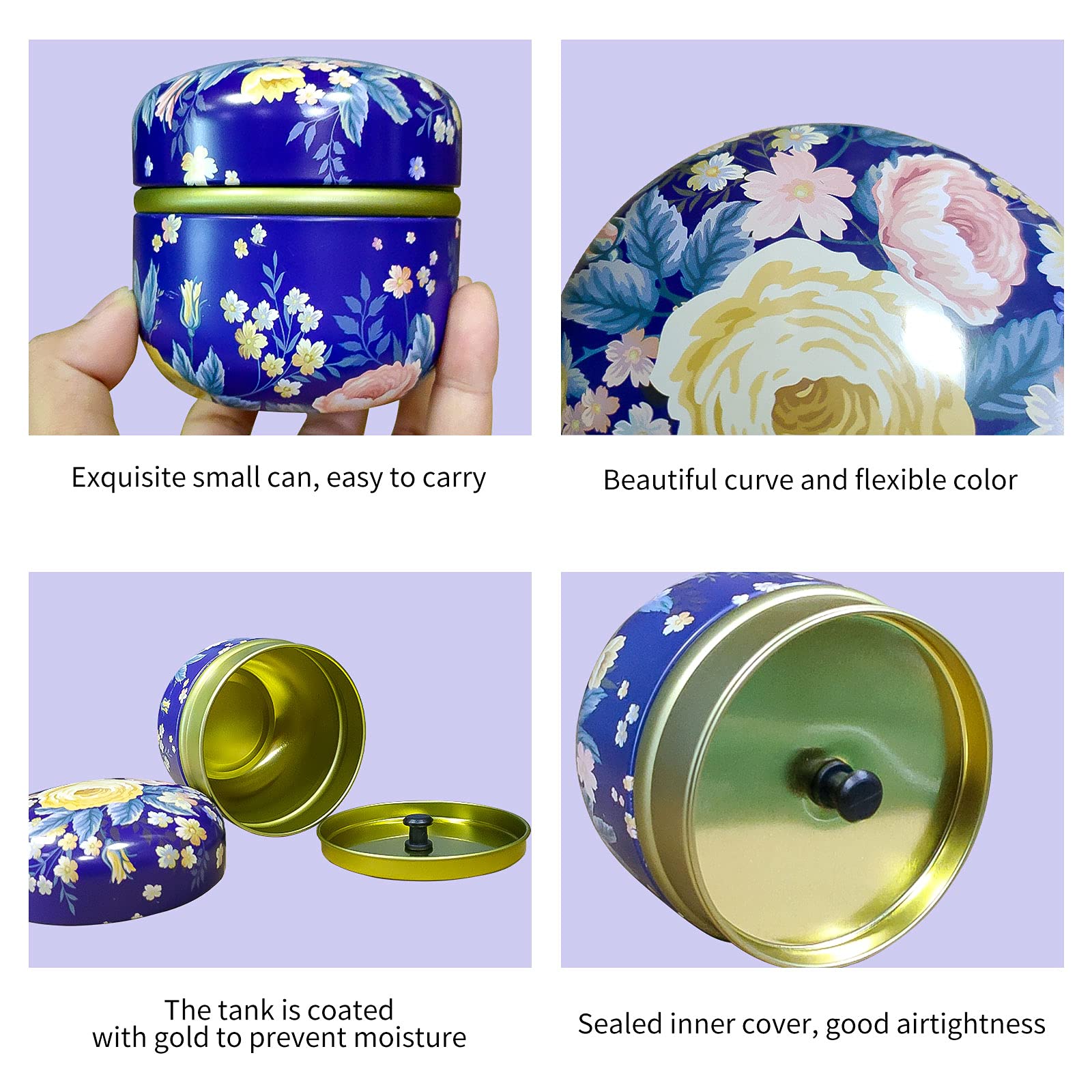 Topwon Powder Case with Soft Powder Puff - Travel Body Powder Container for Baby & Mom - Dusting Powder Dispenser for On-the-Go Use (Floral Design) - Perfect for Diaper Bags, Gym Essentials & Makeup Touch-Ups