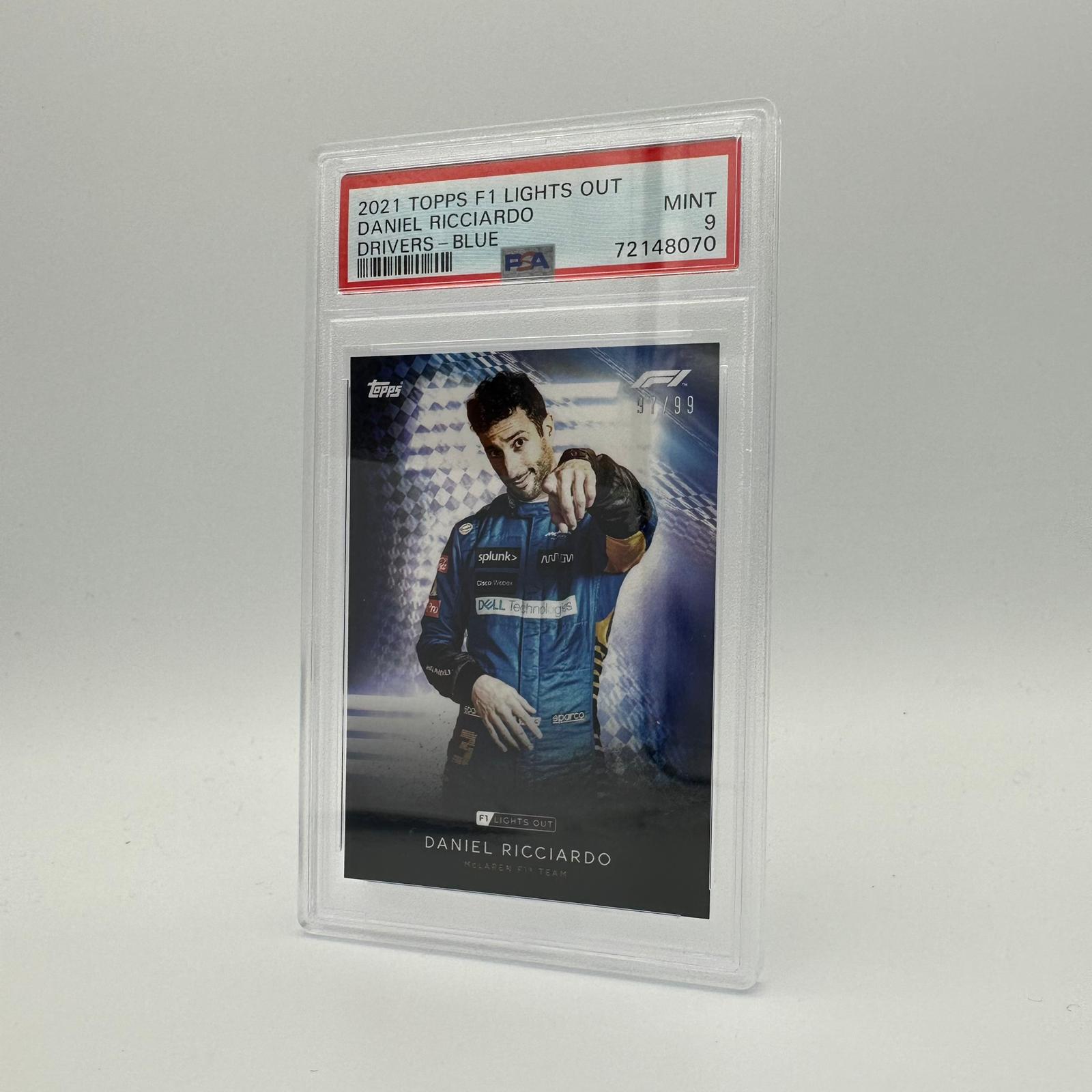 PSA 9 1997-99 Daniel Ricciardo Blue Parallel Racing Card - Perfect for Collectors, Sports Memorabilia & F1 Fans