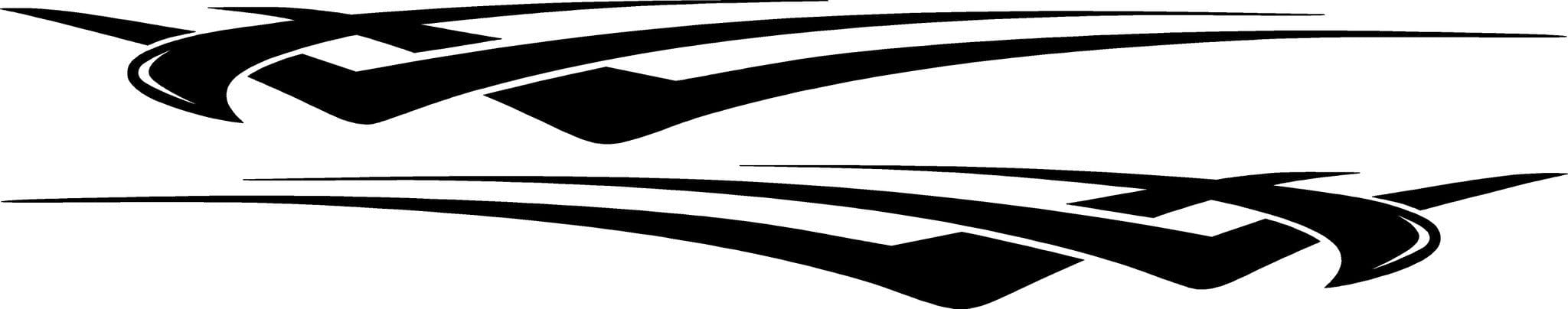 Vinyl Cut Stripes Side Decals for Car & Truck - Premium Automotive Stickers - DIY Vehicle Customization - Perfect for Sports Cars, SUVs and Pickup Trucks