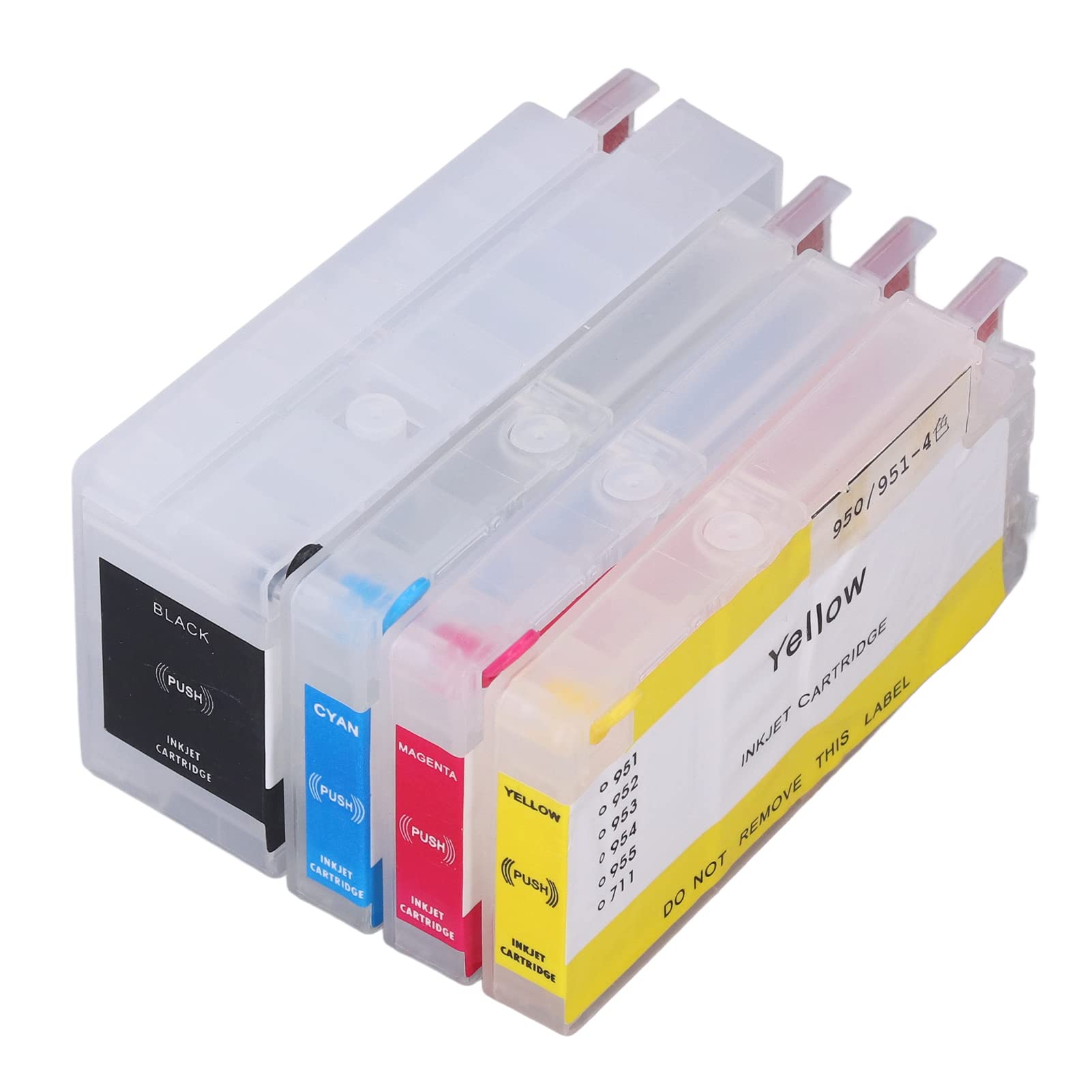 High Capacity Black, Blue, Red, Yellow Ink Cartridge Replacement 4-Pack - Compatible with HP OfficeJet Pro 8100 ePrinter | Bright Colors, Split Design | Ideal for Office Printing, Documents & Photos