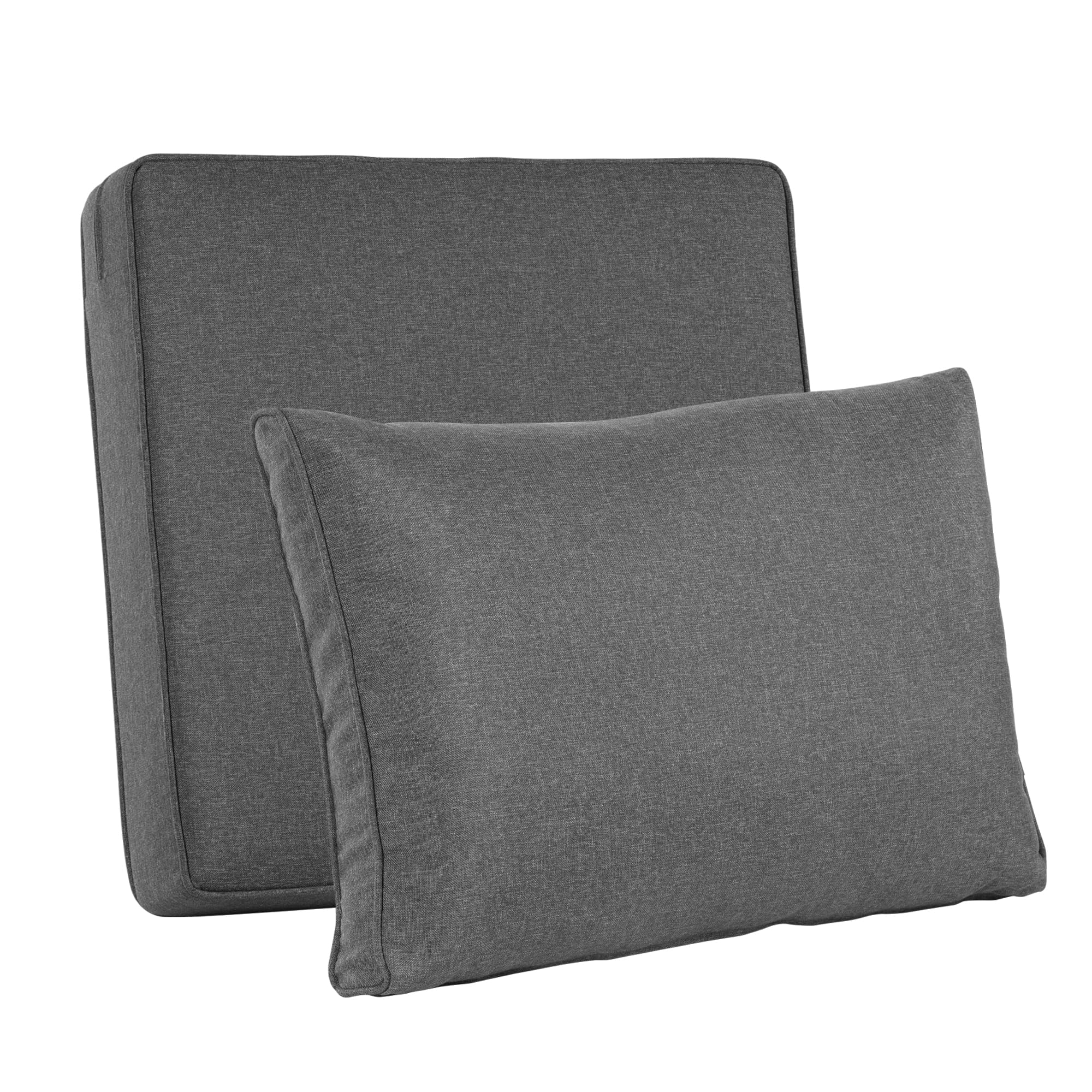 Waterproof Outdoor Patio Cushion Covers - 4 Pack Black Zippered Covers for Sofa, Chair, Loveseat & Garden Furniture | All-Weather Protection for Deck, Poolside & Backyard Seating