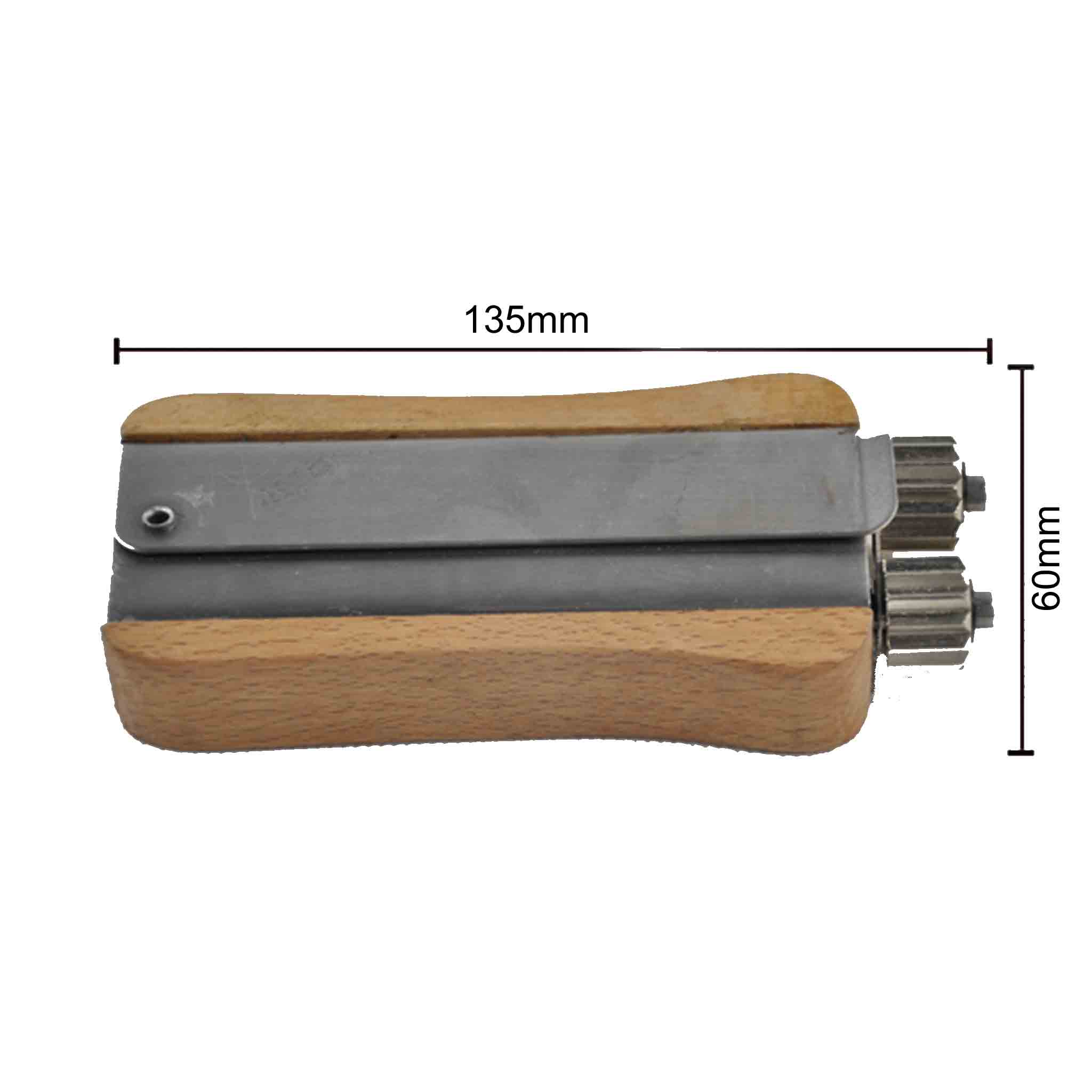 Professional Wire Crimper Bee Frame Tensioner with Ergonomic Wooden Handle - Essential Beekeeping Tool for Hive Maintenance & Honeycomb Construction