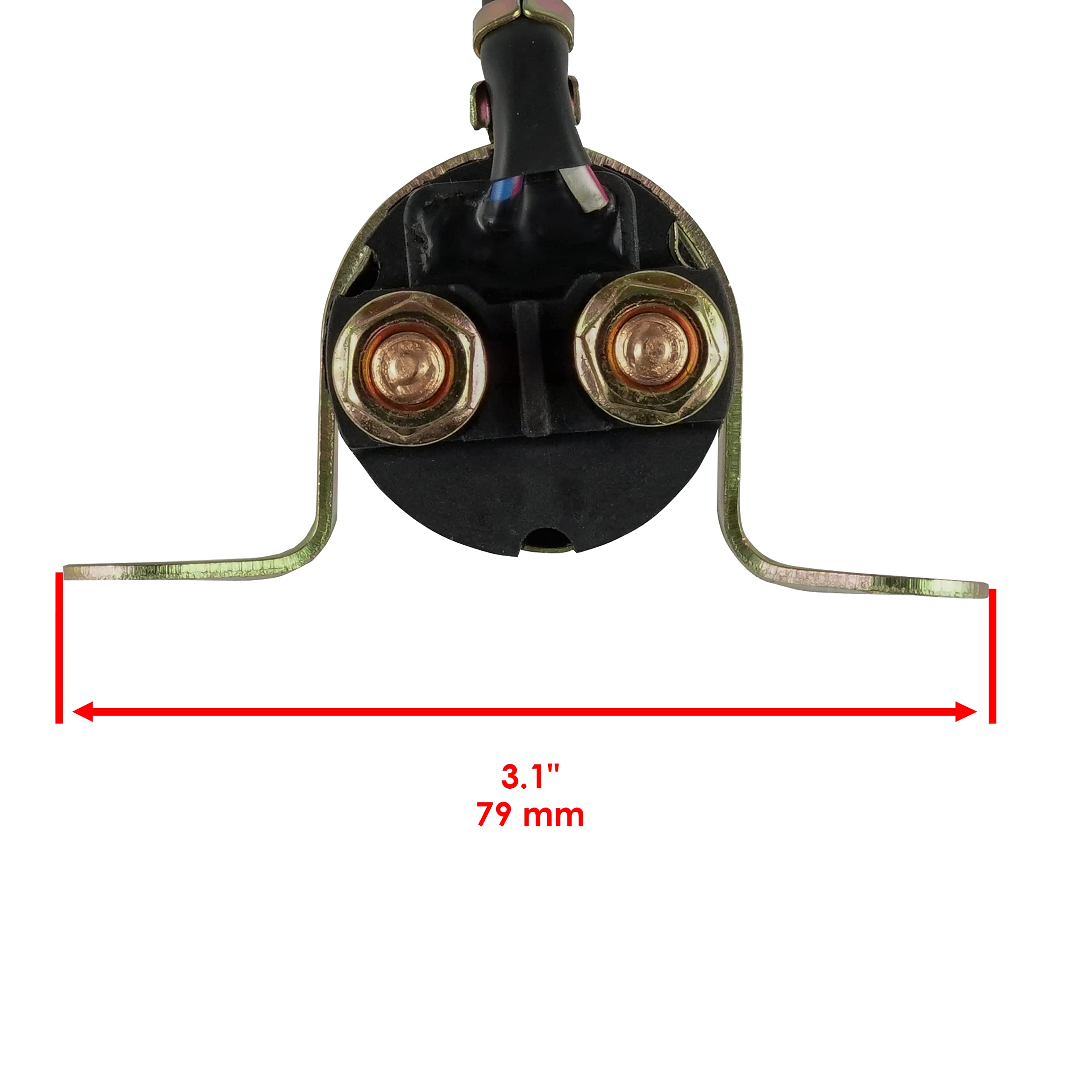Caltric Starter Relay Solenoid for Polaris Ranger Crew 700 4X4 EFI 2008-2009 - Replacement Part for ATV/UTV Off-Road Vehicles & Outdoor Adventures
