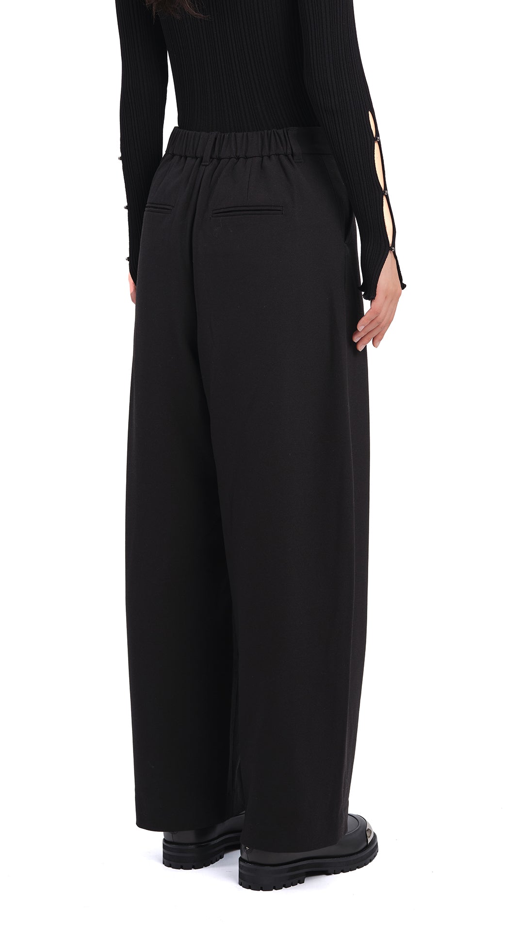 Stylish Dyed Stretch Twill Balloon Pants for Women - Comfortable High Waist Wide Leg Trousers for Casual Outfits, Streetwear & Boho Fashion