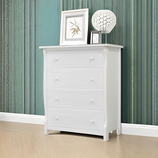Sorelle Princeton Baby Dresser - White Nursery Dresser with Drawers for Infant & Kids Bedroom Storage | Perfect for Baby Clothes, Diapers & Nursery Organization