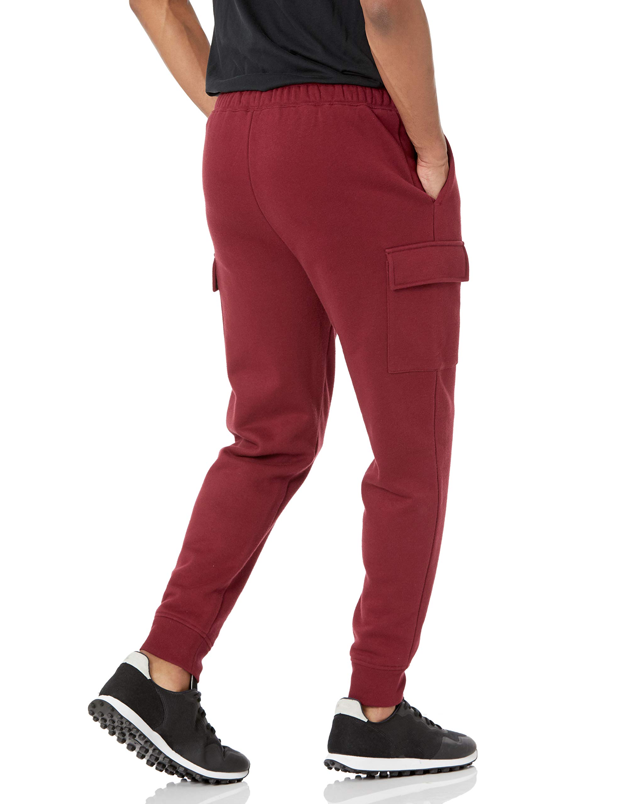 Amazon Essentials Men's Fleece Cargo Jogger Sweatpants - Comfortable Casual & Workout Pants for Gym, Lounge & Outdoor Activities