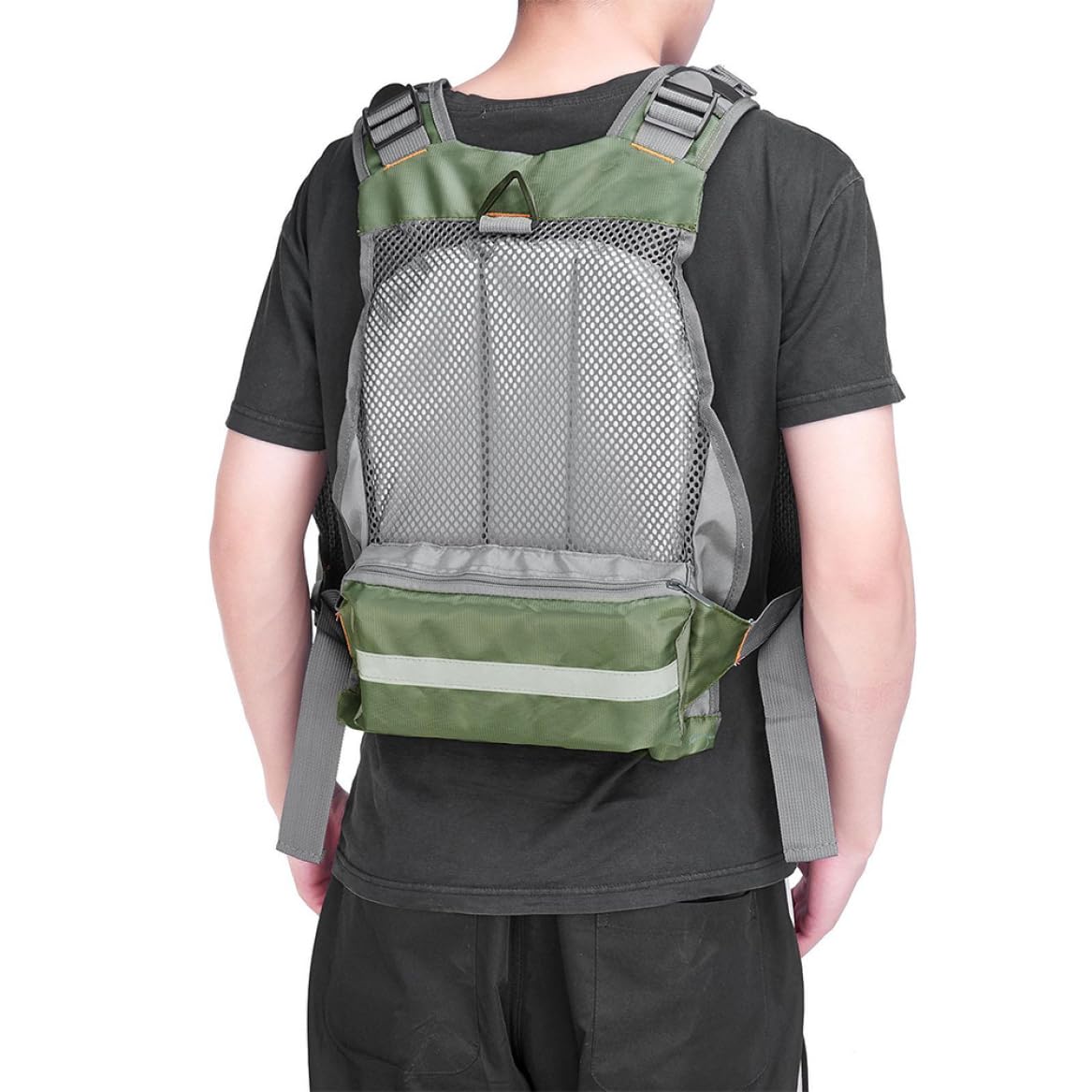 Adjustable Fishing Vest for Men & Women - Breathable Fly Fishing Waistcoat with Shoulder Pockets - Lightweight Outdoor Gear for Trout, Bass Fishing & Hiking