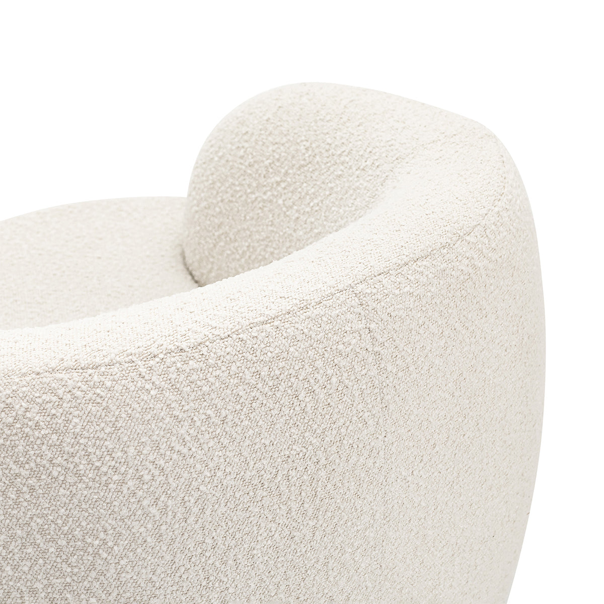 Elise Boucle Swivel Armchair - Modern Velvet Accent Chair for Living Room, Bedroom & Office - 360° Rotating Lounge Chair with Sturdy Metal Base - Perfect for Reading, Relaxing & Home Decor