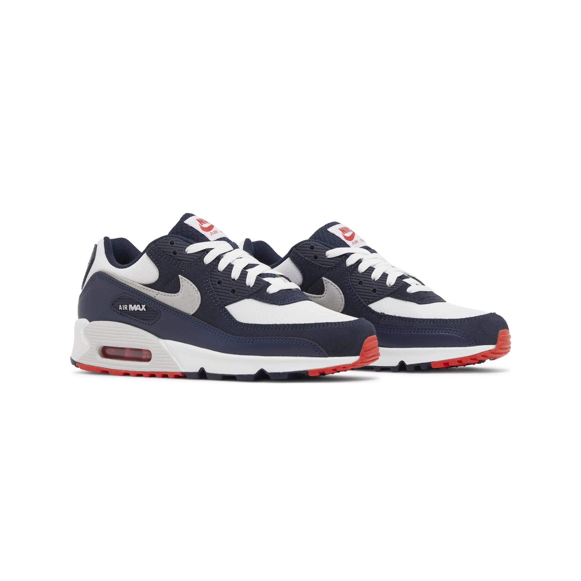 Nike Air Max 90 'Obsidian Track Red' Men's Running Shoes 2023 Edition - Comfortable Cushioned Sneakers for Jogging, Gym Workouts & Casual Streetwear