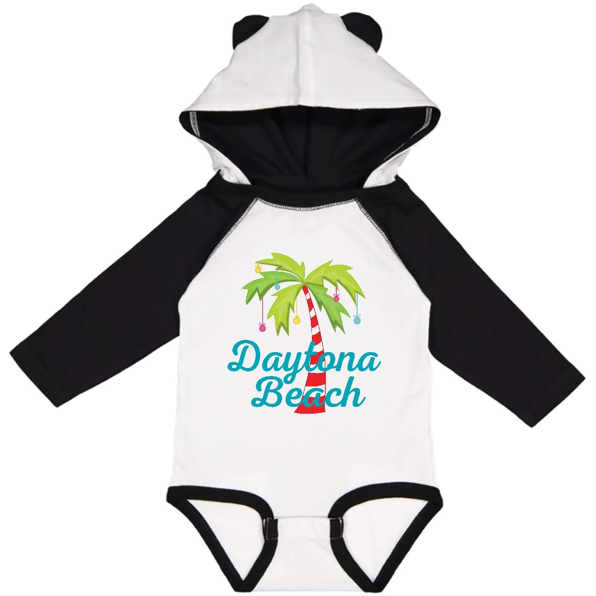 Inktastic Daytona Beach Florida Christmas Vacation Long Sleeve Baby Bodysuit - Perfect for Holiday Photos, Family Gatherings & Festive Outfits