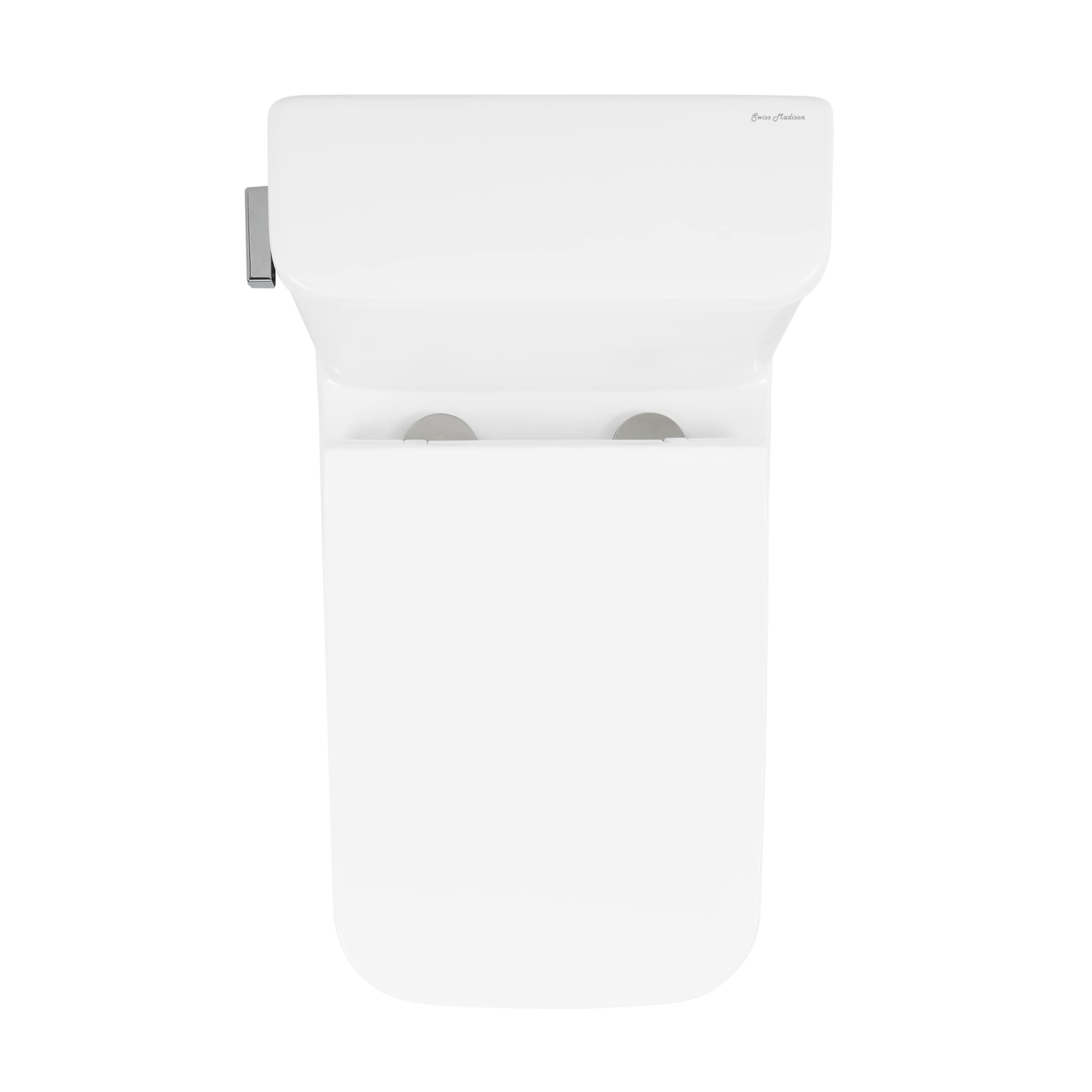 Carre One-Piece Square Toilet Left Side Flush Handle 1.28 GPF Water Efficient Toilet - Perfect for Modern Bathrooms & Small Spaces