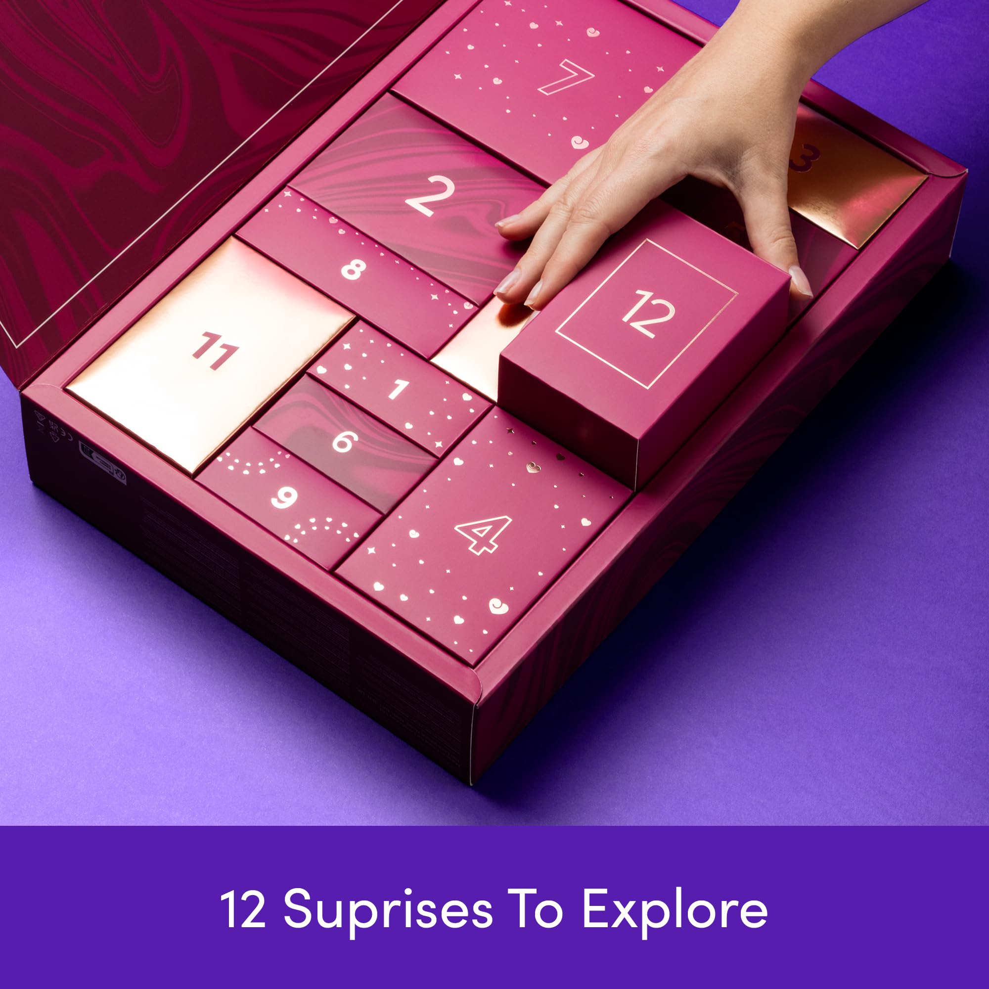 Lovehoney 12-Piece Romantic Couples Sex Toy Gift Set for Women & Men - Includes Vibrator, Bullet Massager, Cock Ring, Lube & Erotic Games | Perfect for Anniversary, Valentine's Day & Spicing Up Your Relationship | $250 Value Adult Toy Collection