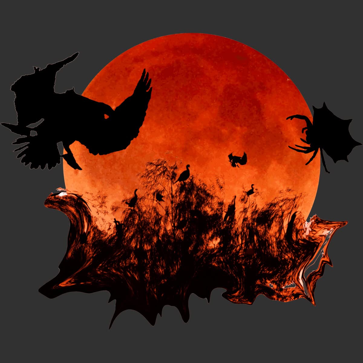 Spooky Halloween Blood Moon Eclipse Tank Top for Men - Perfect for Costumes & Parties