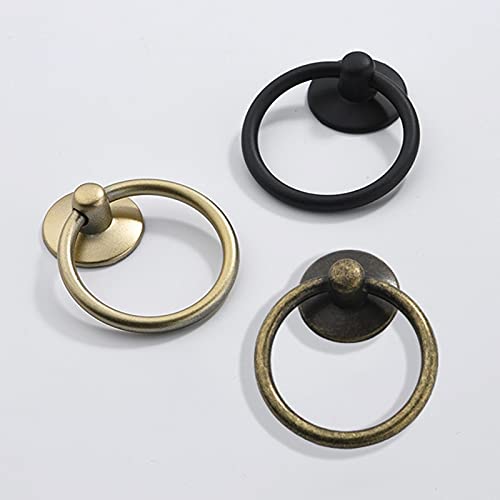 2pcs 43mm Zinc Alloy Cabinet Handles - Gold/Silver/Black - For Furniture & Drawers